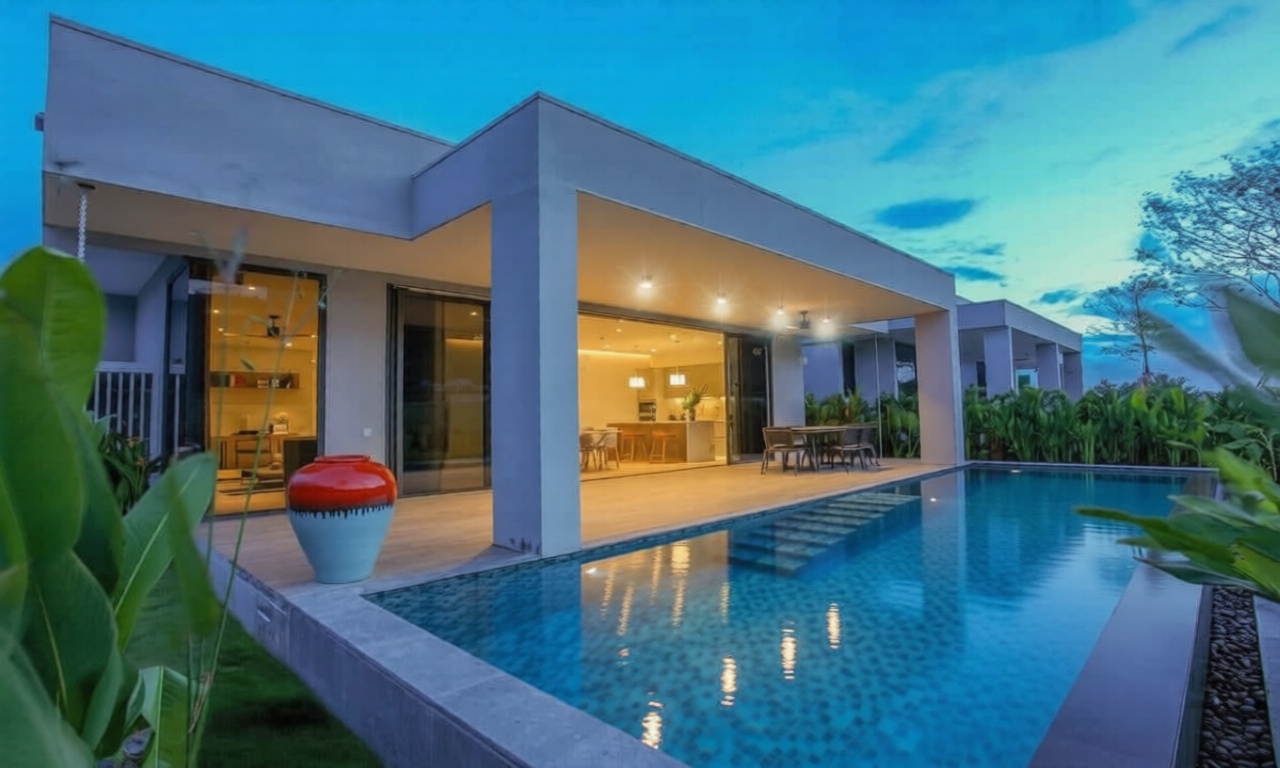 Sansara Luxury Hua Hin Pool Villa For Sale at Black Mountain Golf Course