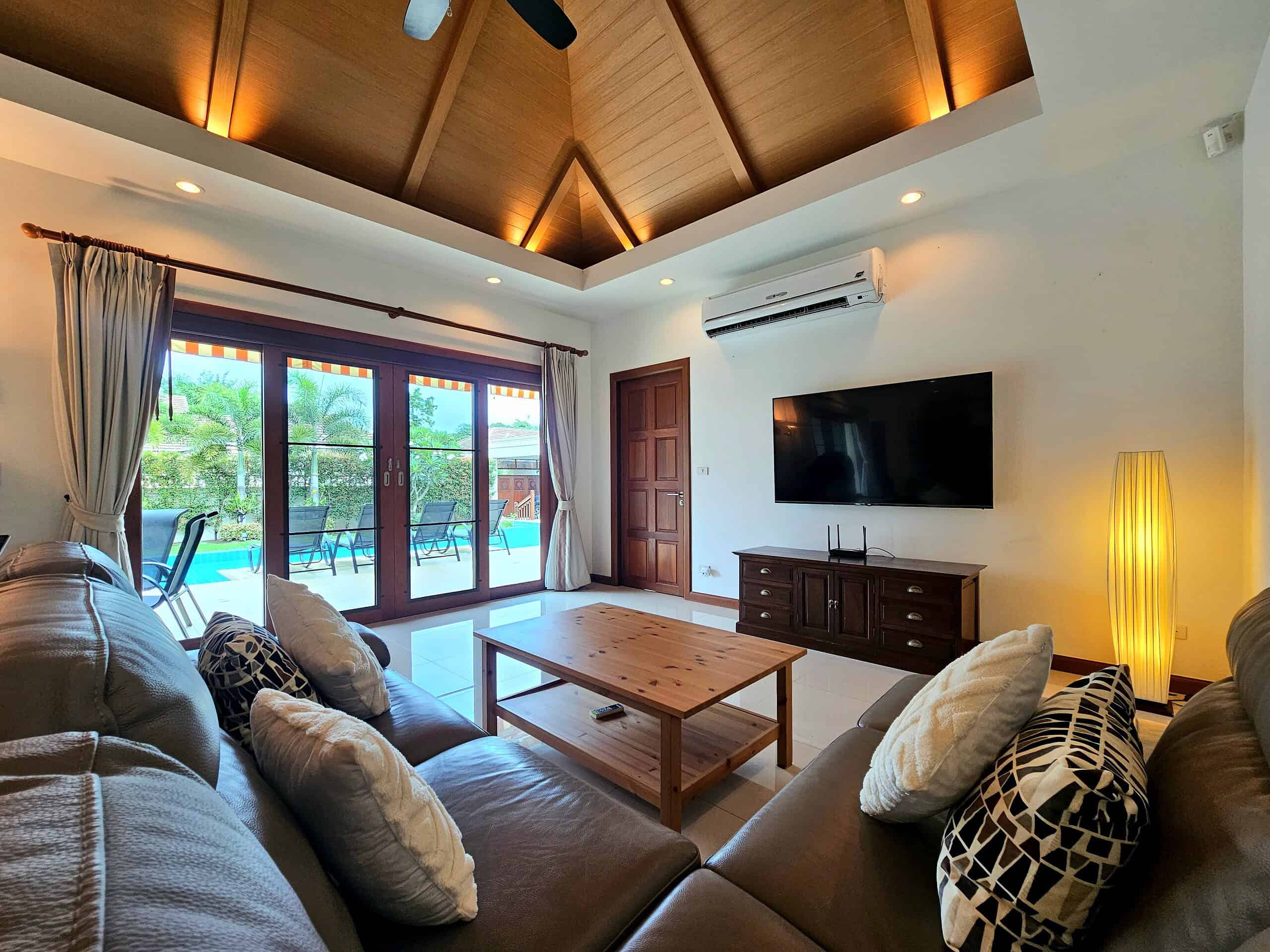 Hillside Hamlet Hua Hin Villa Exceptional Balinese Home Sale Property