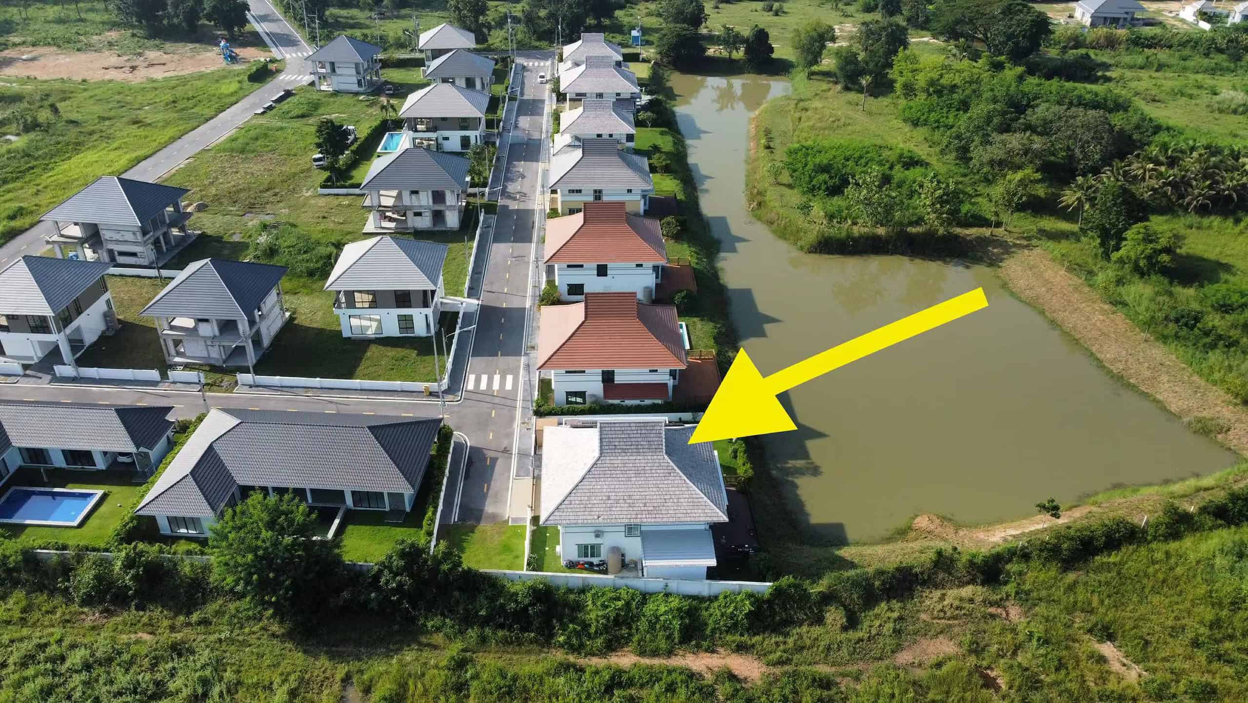 Luxury Waterfront Villa Garden Views Exclusive Lakefront Home Sale Hua Hin Beauty