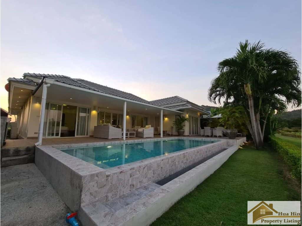 Elegant Pool Villa Golf Course Living Elegant Villa Sales Hua Hin Location